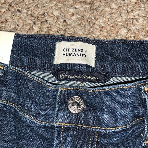 Citizens of Humanity Paloma Wide Leg Baggy High Rise Jeans in Everdeen - Picture 8 of 14